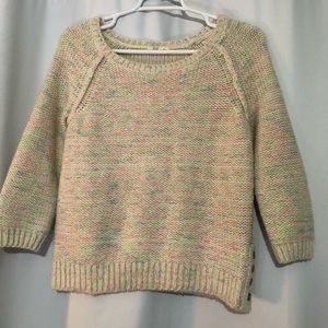Moth cropped pullover sweater